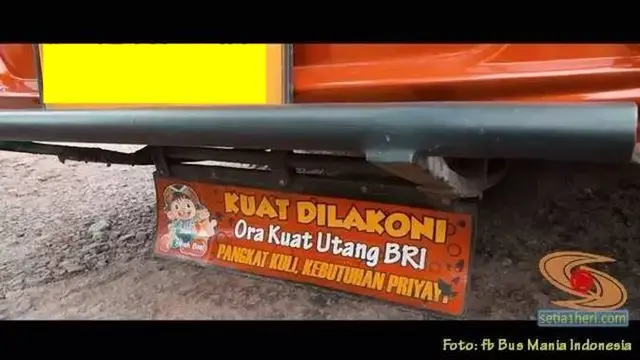 8 Tulisan Kocak di Belakang Bus Ini Bikin Mikir Pengguna Jalan