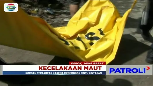 Terobos Palang Pintu, Pengendara Motor Tewas Tersambar KRL