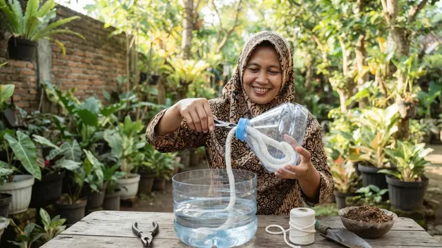 Cara Membuat Galon Bekas Menjadi Pot Self-Watering