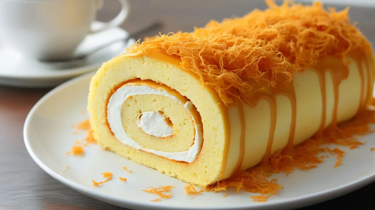 Resep Swiss Roll Chicken Floss