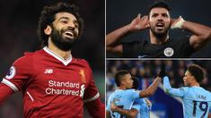 Berikut ini klasemen top scorer Premier League 2017/2018 hingga pekan ke-11 yang dipimpin oleh bintang anyar Liverpool, Mohamed Salah. (Kolase foto-foto dari AFP)