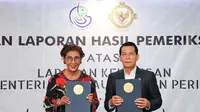 Kementerian Kelautan dan Perikanan (KKP) meraih opini Wajar Tanpa Pengecualian (WTP) dari Badan Pemeriksaan Keuangan Republik Indonesia (BPK RI) untuk laporan keuangan tahun 2018.