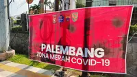 Kota Palembang Sumsel masih berstatus zona merah Covid-19 (Liputan6.com / Nefri Inge)