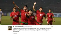 SBY: Timnas Garuda Muda Jadi Inspirator Kemajuan Indonesia