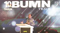 Ketua Dewan Juri Anugerah BUMN 2017, Tanri Abeng menyampaikan sambutan di Jakarta, Jumat (15/9).  Tahun ini untuk pertama kalinya Anugerah BUMN Awards 2017 tidak hanya melibatkan BUMN, tetapi juga anak Perusahaan BUMN. (Liputan6.com/Angga Yuniar)