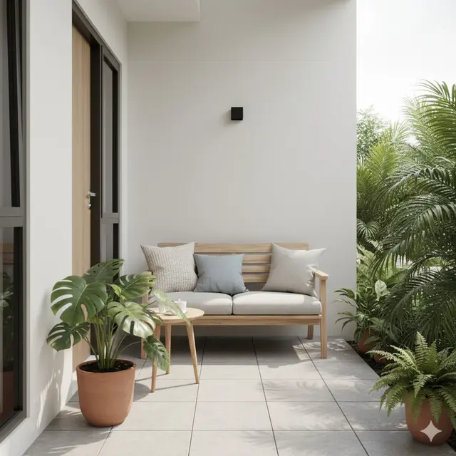 Desain Teras Rumah 1 Meter