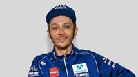 Pembalap Movistar Yamaha, Valentino Rossi mengumumkan perpanjangan kontrak hingga MotoGP 2020. (Twitter/Movistar Yamaha)