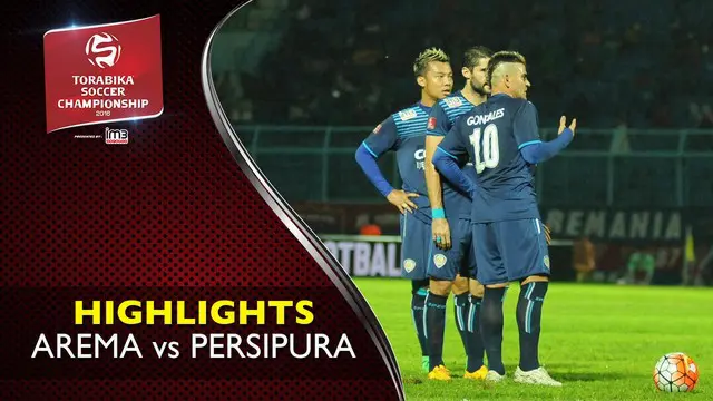 Video highlights TSC 2016 antara Arema Cronus Vs Persipura Jayapura yang berakhir dengan skor 0-0 di Stadion Kanjuruhan, Malang.