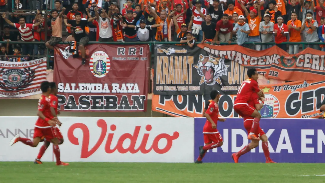 Selebrasi Striker Persija Jakarta Marko Simic