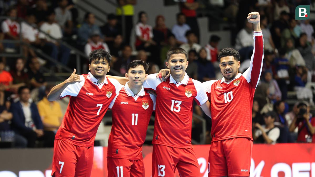Foto: Aksi Timnas Futsal Indonesia saat Hajar Belanda 5-1