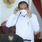 Presiden Joko Widodo (Jokowi) mengutuk keras aksi terorisme yang terjadi di Gereja Katedral Makassar, Sulawesi Selatan saat memberikan keterangan pers dari Istana Kepresidenan Bogor, Jawa Barat, Minggu (28/3/2021). (Biro Pers Sekretariat Presiden)