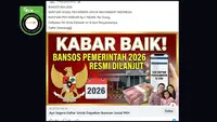 Cek Fakta: Tidak Benar Link Pendaftaran Bansos PKH Rp 1,7 Juta per Orang