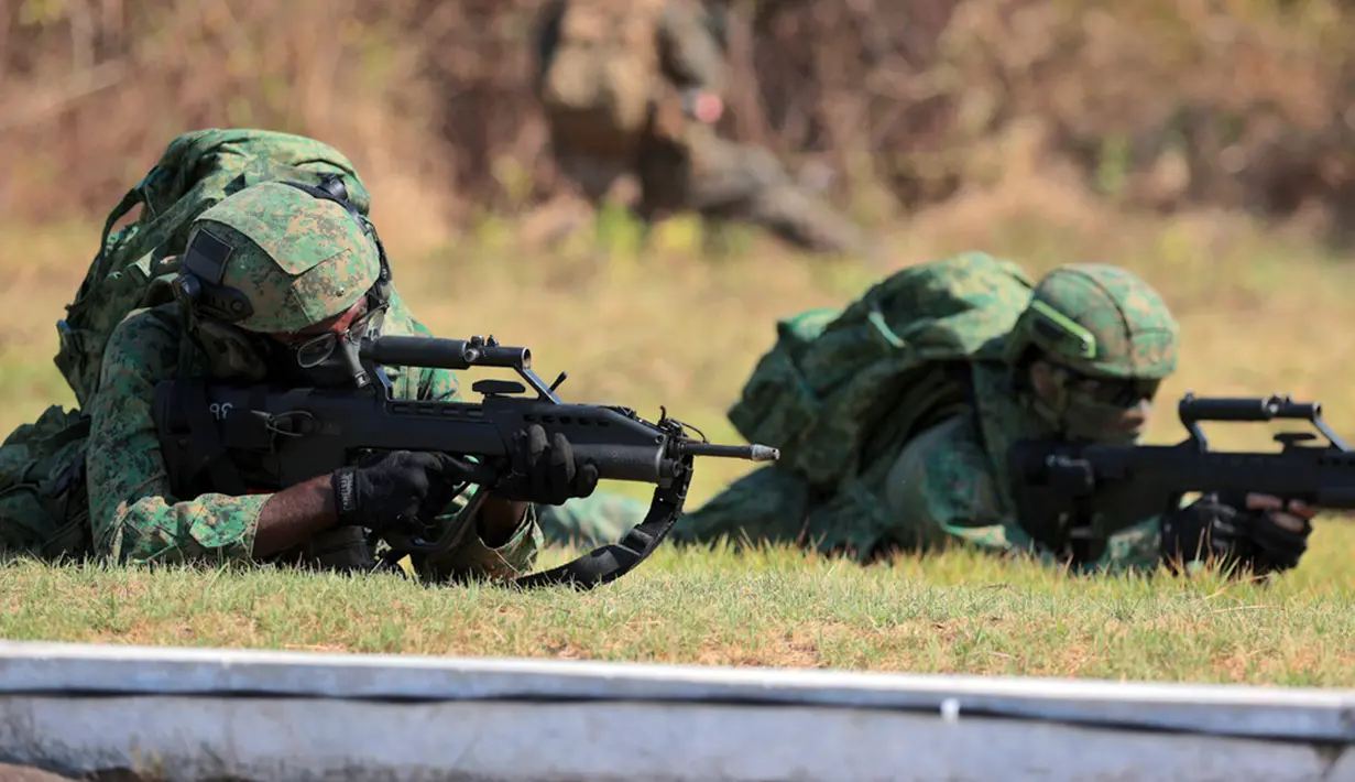 Menurut Panglima TNI Laksamana Yudo Margono, masih banyak kekurangan dari pelaksanaan latihan militer multinasional Super Garuda Shield 2023. Salah satu kekurangan tersebut adalah negara-negara peserta tidak memiliki doktrin pertempuran yang sama. (AP Photo/Trisnadi)