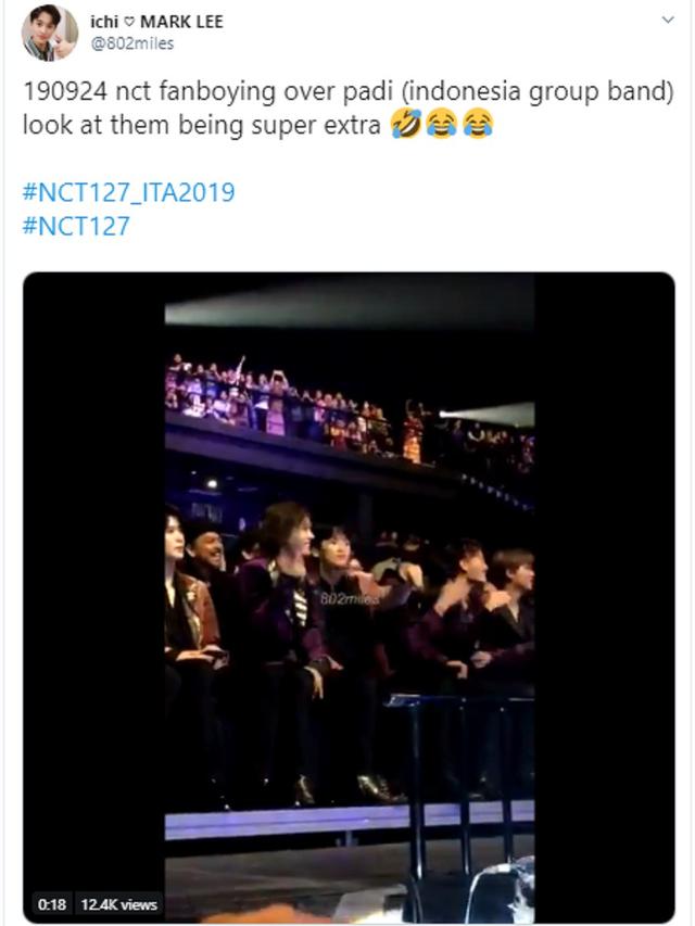 Reaksi NCT 127 nonton Padi Reborn (Twitter/ 802miles)