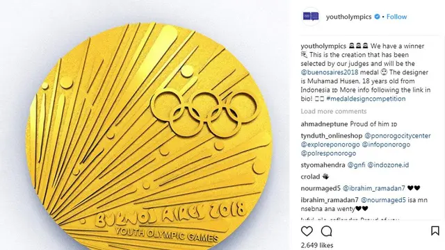 Juara Desain Medali Olimpiade 2018, Siswa Ponorogo Sempat Ragu