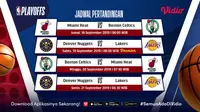 Jadwal final wilayah NBA di Vidio pekan ini. (Sumber: Vidio)