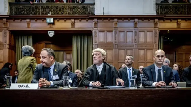 Sidang ICJ/ Mahkamah Internasional.  (Remko de Waal /AFP)
