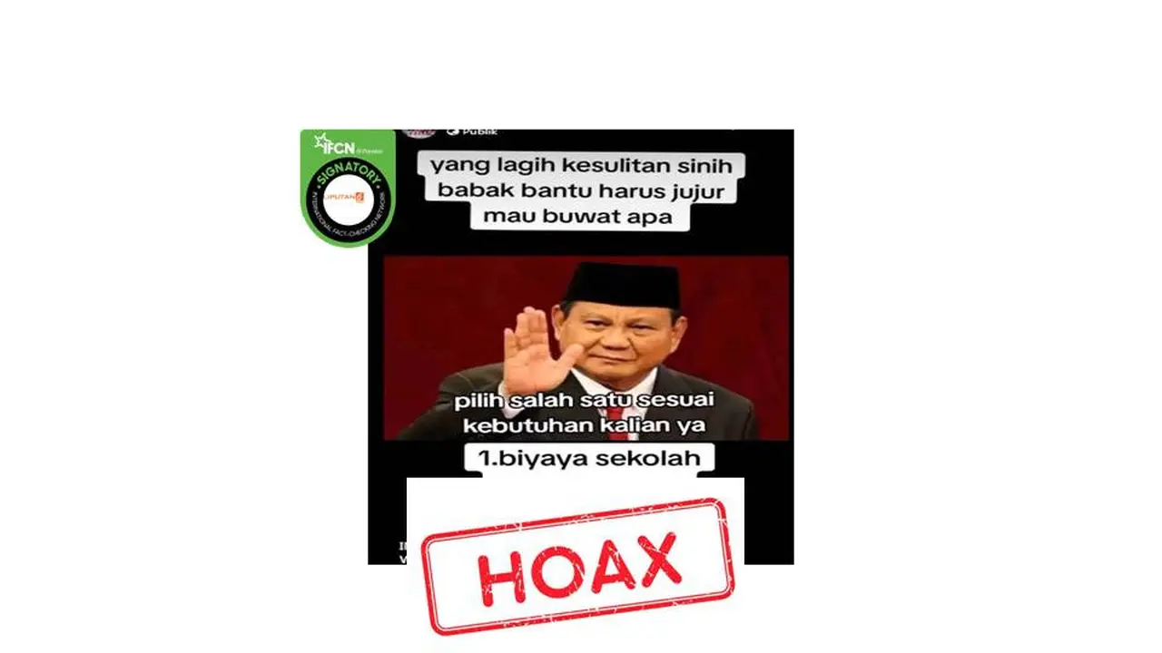 Cek fakta Prabowo bagikan bantuan