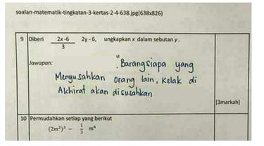6 Jawaban Murid saat Mengerjakan Soal Matematika Ini Bikin Tepuk Jidat