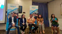 Staf Dirjen Pendidikan Anak Usia Dini, Pendidikan Dasar dan Pendidikan Menengah, Kemdikbud dalam sesi media briefing mengenai pembahasan UN dan SBMPTN bersama Quipper di Penang Bastro, Oakwood, Mega Kuningan, Jakarta. (Foto: Liputan6/Okti Nur Alifia)