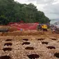 Pembangunan Jembatan layang Holtekamp di Jayapura, Papua.