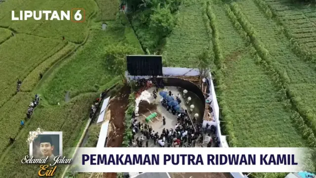 7 Momen Pemakaman Eril Putra Ridwan Kamil, Dikebumikan di Cimaung