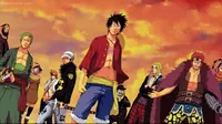One Piece, manga yang pertama kali diterbitkan di  Shueisha's Weekly Shōnen Jump pada 1997.
