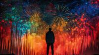 Ilustrasi melihat kembang api. (Image by vecstock on Freepik)