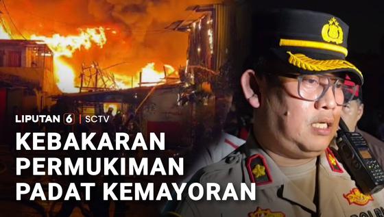 Kebakaran Permukiman Padat Penduduk di Kemayoran