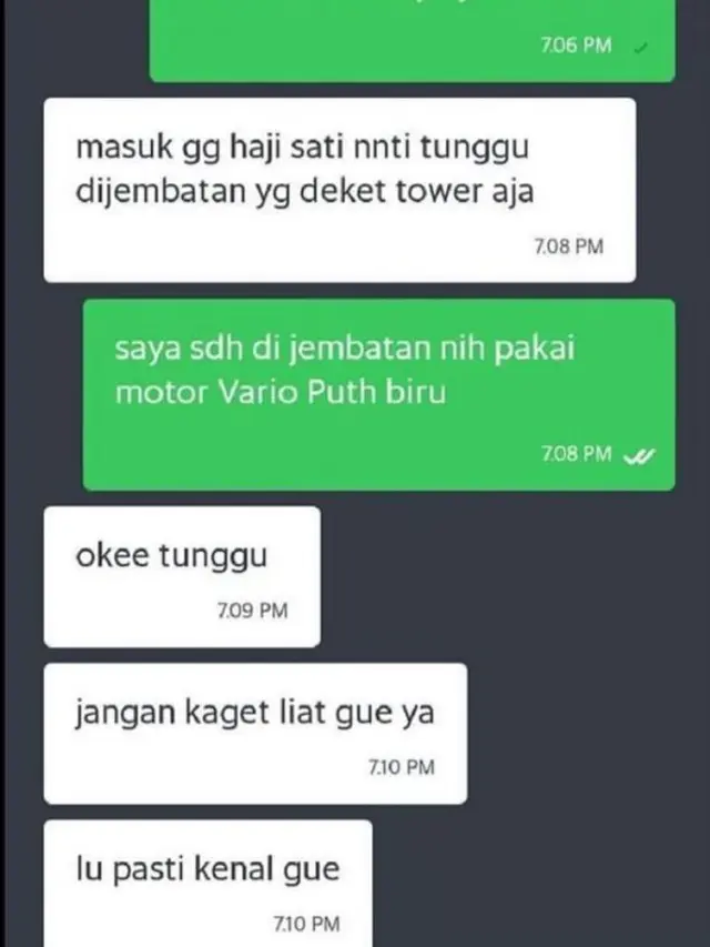 8 Chat Lucu Driver Ojek Online Diminta Menunggu oleh Penumpang