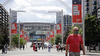 Pada gelaran Euro 2020 (Euro 2021), Stadion ini akan menyelenggarakan lima kali pertandingan, dengan rincian, tiga pertandingan di Grup D, satu kali fase semi final, dan perebutan juara di partai final. (Foto: AFP/ Tolga Akmen)