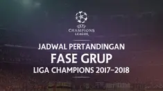 Berita video jadwal pertandingan Grup A-D Liga Champions 2017-2018, Rabu (1/11/2017).