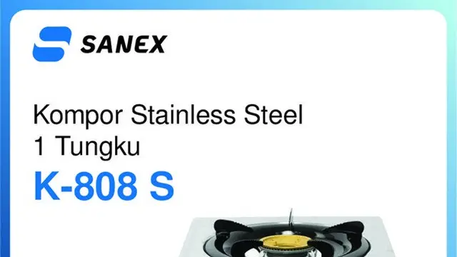 Kompor Gas 1 Tungku Merek Sanex K-808/Foto: Sanex Indonesia