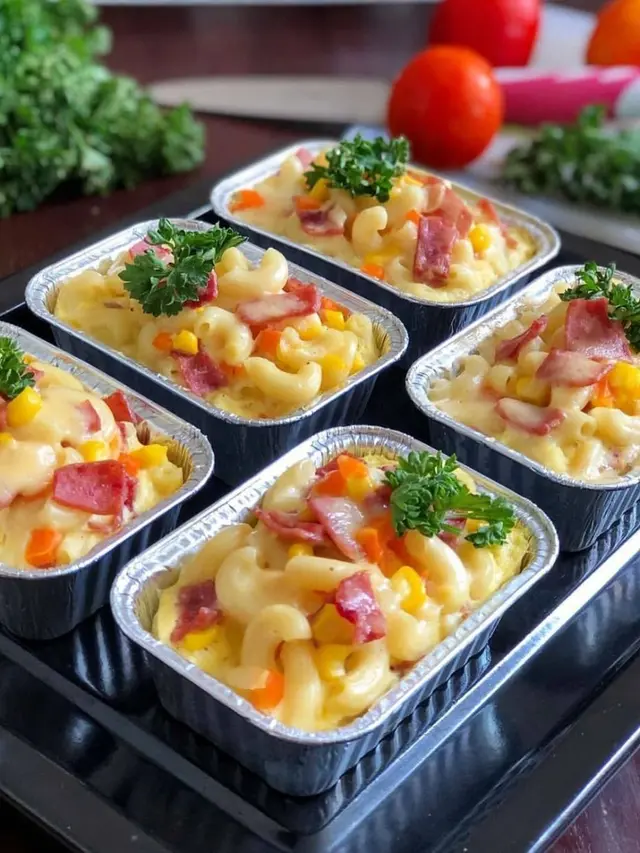 Sepiring makaroni telur kukus
