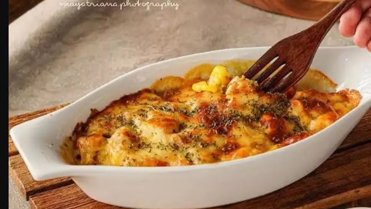 Baked Corn Cheese dari bahan jagung keju