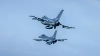 Latihan tempur Cope West 2023 antara pesawat dari Lanud Roesmin Nurjadin Pekanbaru dengan US Pacific Air Force. (Liputan6.com/Dok Lanud Roesmin Nurjadi)