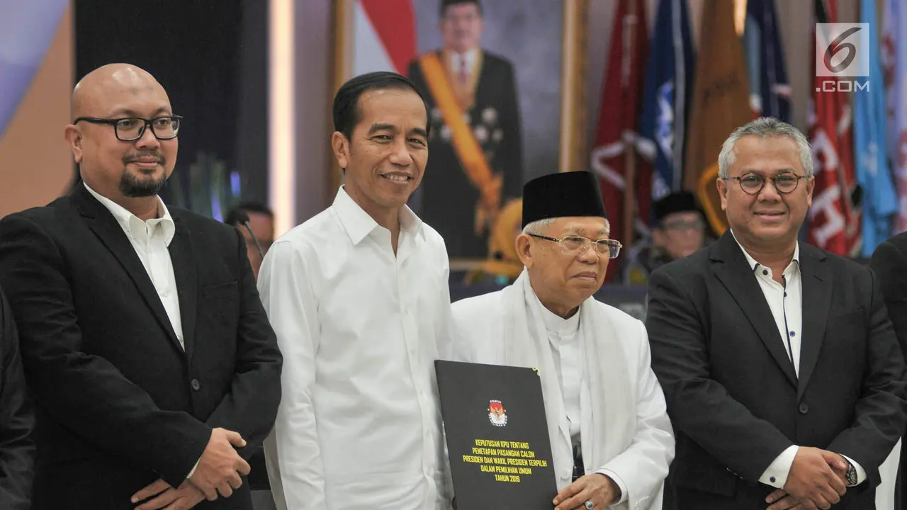 KPU Tetapkan Jokowi-Ma’ruf Amin Sebagai Presiden dan Wakil Presiden Terpilih