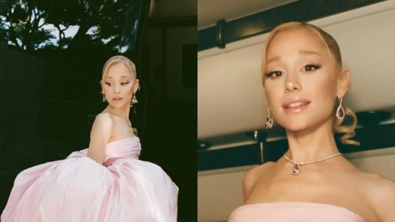 Ariana Grande Dibalut Gaun Mekar saat Red Carpet Piala Oscar 2024