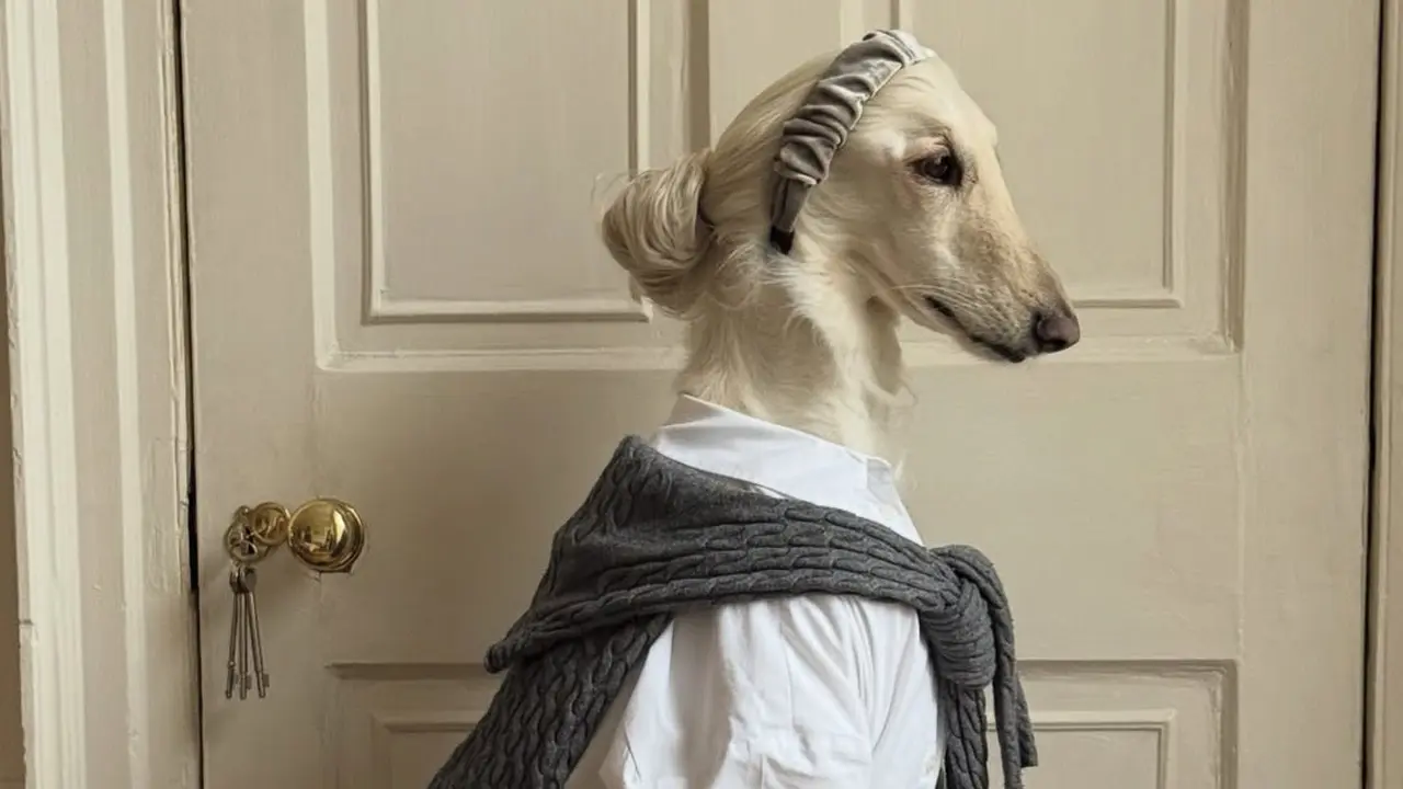 Samantha Anjing Ras Afghan Hound yang fashionable. [@samantharuthprabhuoffl]