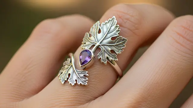 Cincin Model Daun Anggur yang Cantik dan Estetik