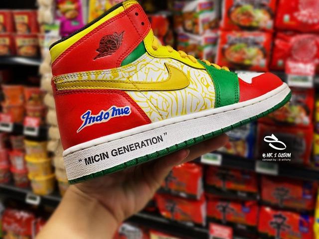 Tebak Harga Sneakers Nike Air Jordan 1 Berdesain Logo Indomie Lifestyle Liputan6 Com