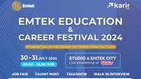 Emtek Education &amp; Career Festival 2024 akan digelar pada tanggal 30-31 Juli mendatang.