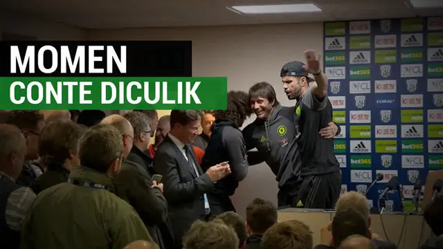 Berita video momen manajer Antonio Conte diculik setelah Chelsea memastikan diri menjadi juara Premier League 2016-2017. Chelsea memastikan gelar tersebut setelah meraih kemenangan 1-0 atas West Bromwich Albion 1-0. Setelah kemenangan tersebut, Conte...