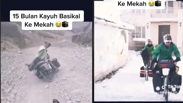 Pasangan Ini Habiskan 15 Bulan Bersepeda ke Mekkah, Sempat Ditahan Tentara Bersenjata