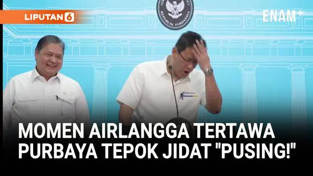 Momen Tawa Menko Airlangga, Purbaya Tepok Jidat: Dia Sudah Pusing, Aduh!