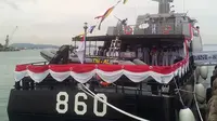 Kapal itu bakal dikerahkan juga saat patroli gabungan di perairan Natuna, dekat Laut China Selatan. (Liputan6.com