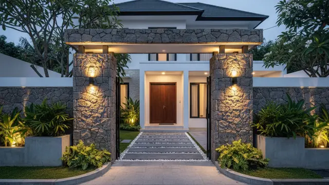 8 Model Gapura Depan Rumah Minimalis, Tampil Elegan dan Jadi Pusat Perhatian dari Gerbang Pertama