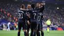 Kemenangan ini juga membuat Barcelona gagal merayakan gelar juara lebih cepat di Liga Spanyol musim ini. (AFP/Josep Lago)
