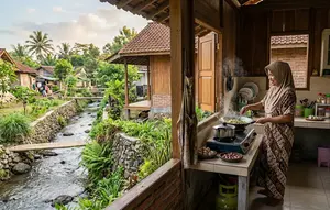 5 Desain Dapur Rumah Dekat Sungai Anti Longsor, Estetik dengan View Alam