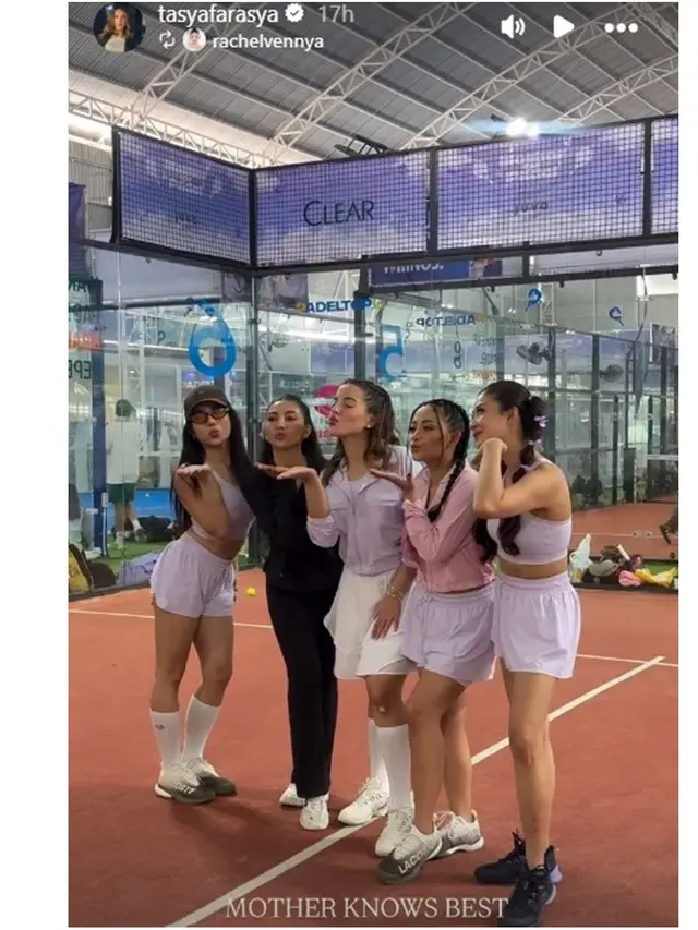 6 Potret Tasya Farasya Main Padel Bareng Rachel Vennya, Tampil Stylish dan Kompak